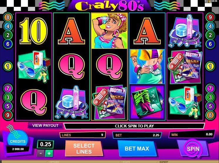 Игровой автомат «Crazy 80s» в Вулкан казино 24
