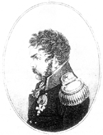 Д.В. Давыдов, поэт, генерал, герой войны 1812 г. Работа К.Я. Афанасьева, 1830-е гг. 